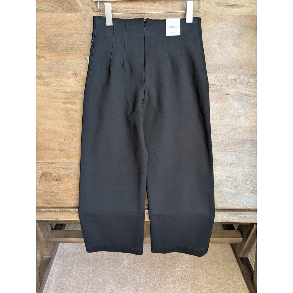 NWT Anthropologie Maeve The Colette Pants Women's 27 Black Rhinestones Pocket - Picture 2 of 4